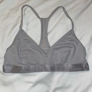 Grey Calvin Klein Sports Bra